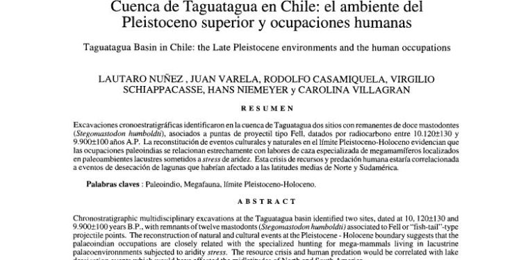 Cuenca de Taguatagua en Chile