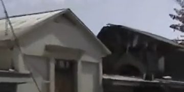 Parroquia de San Vicente luego del terremoto del 2010