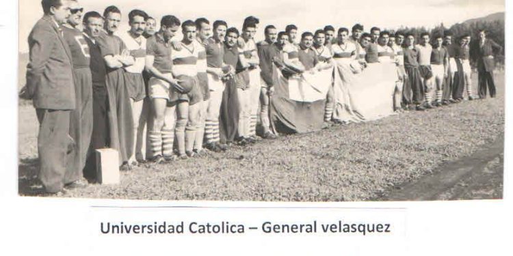 Universidad Católica vs General Velásquez, 1954