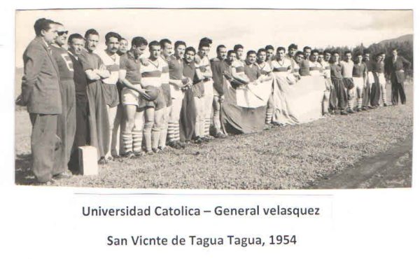 Universidad Católica vs General Velásquez, 1954