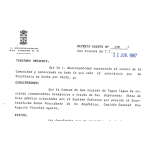 Decreto municipal declara Hijo Ilustre a Augusto Pinochet, 1987