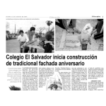 Construcción fachada Colegio El Salvador 2009