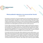 Minuta población migrante en la comuna de San Vicente, 2024