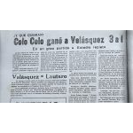 Prensa, General Velásquez vs Colo Colo, 1970