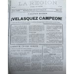 Prensa, Velásquez Campeón, 1986
