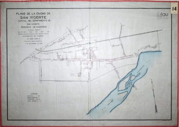 Plano de la ciudad de San Vicente, 1926
