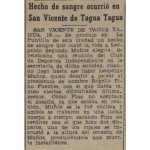 Prensa, Asesinato en La Puntilla, 1949