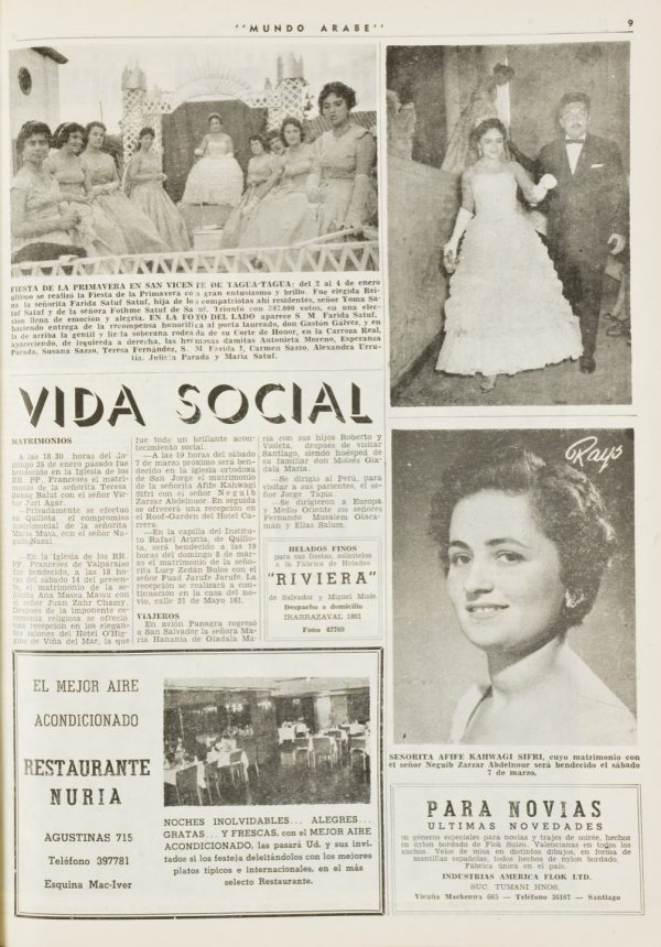 Elección de Reina de la Fiesta de la Primavera de San Vicente, 1959