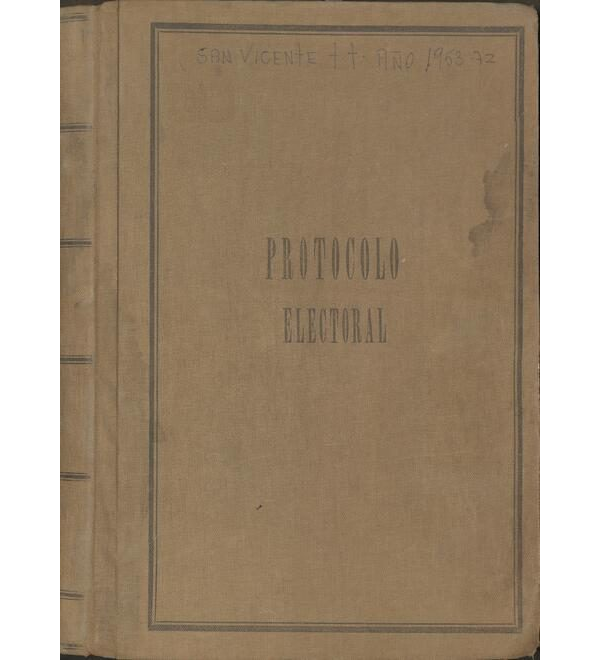 Junta Electoral Departamental de San Vicente de Tagua Tagua. Actas 1953 a 1972