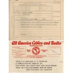 COMUNICACIÓN TELEGRÁFICA ENTRE ROTARY CLUB DE SAN VICENTE Y GABRIEL MISTRAL, 1945